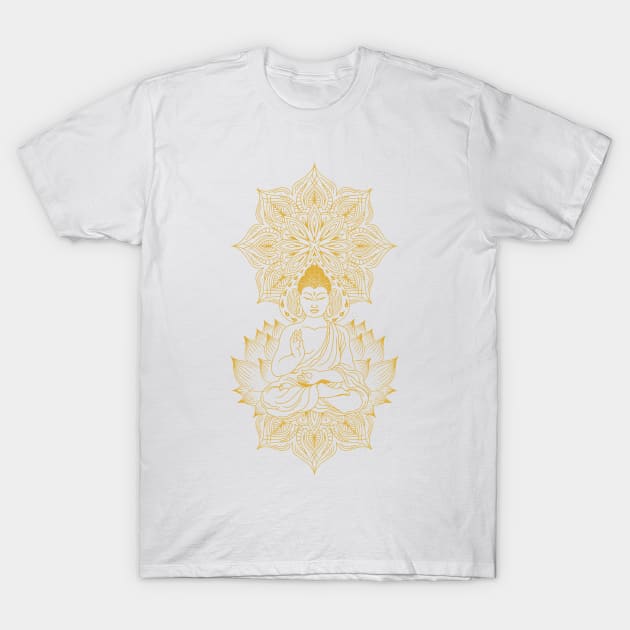 Buddha Meditation Spiritual Buddhist T-Shirt by UNDERGROUNDROOTS